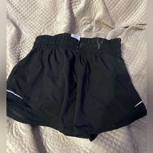 Black athletic shorts